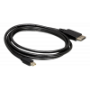 Delock Kabel Mini Displayport 1.2 hane till Displayport hane, svart 82699