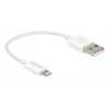 Delock USB - Lightning cable for iPhone™, iPad™, iPod™ white 15 cm 83001