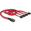 Multilane SAS-kabel SFF8087 till 4xSATA 7-pin, 1 m 83074