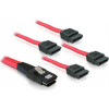 Multilane SAS-kabel SFF8087 till 4xSATA 7-pin, 1 m 83074