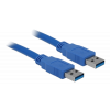 Delock Cable USB 3.0 Type-A male > USB 3.0 Type-A male 0.5 m blue 83121