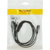 DeLOCK strömsplitter, en 24V DC hona till fyra 24V DC hane,0,5m, svar 83287