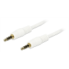 DeLOCK ljudkabel, 3,5mm 4-pin ha - ha, 24 AWG, 3meter, vit 83442