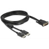 DeLOCK DMS-59 adapter, DMS-59 ha till 2xDP ha, 2m, svart 83507