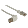 Delock Network cable RJ45 Cat.5e SF/UTP upwards angled / straight 1 m 83515