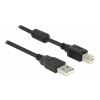 Delock Cable USB 2.0 type A male > USB 2.0 type B male 1 m black 83566