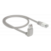 Delock Network cable RJ45 Cat.6A S/FTP upwards angled / straight 0.5 m 83644