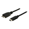 DeLOCK USB-kabel, 1m, Typ C ha - Typ Micro-B ha, 3.1 Gen 2, svart 83677
