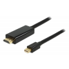 Delock Kabel mini Displayport 1.1 hane till HDMI-A hane, full HD,svart 83699