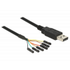 Delock USB 2.0 to Serial TTL Converter with 6 pin header female separa 83787