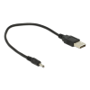 Delock Cable USB Type-A Plug Power > DC 3.0 x 1.1 mm male 27 cm 83793