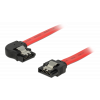DeLOCK SATA-kabel, 0,2m, 6Gb/s, låsclip, vinklad vänster - rak, 26 AWG 83962