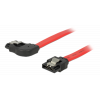 DeLOCK SATA-kabel, 0,2m, 6Gb/s, låsclip, vinklad höger - rak, 26 AWG 83967