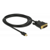 Delock Kabel mini DisplayPort 1.1 Stecker > DVI 24+1 Stecker 2 m 83989