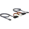 DeLOCK SATA-kabel för 2xSATA-hårddiskar + Molex 4-pin ström, 50 cm 84239
