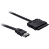 DeLOCK Power Over eSATA till SATA ström och HDD-kabel, 5-12V, 0,5m 84402