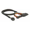 Delock SFF-8643 male > U.2 SFF-8639 female + SATA power, 50cm 84819
