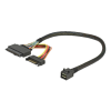 Cable SFF-8643 male > U.2 SFF-8639 + SATA power connector 30 cm