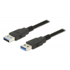 Delock Kabel USB 3.0 Typ-A Stecker > USB 3.0 Typ-A Stecker 1,0 m schwa 85060