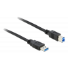 Delock Cable USB 3.0 Type-A male > USB 3.0 Type-B male 0.5 m black 85065