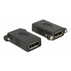 DeLOCK DisplayPort adapter, ho - ho, DP 1.1, 4-40 UNC skruv, svart 85123