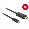 DeLock 85260 Kabel USB Type-C hane till HDMI hane (DP Alt-läge) 4K 30