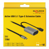 Delock Active USB 3.1 Gen 1 extension cable USB Type-C™ 5 m 85392