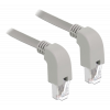 Delock Network cable RJ45 Cat.5e SF/UTP downward / downward angled 0.5 85858
