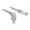 Delock Network cable RJ45 Cat.6 S/FTP downwards angled / straight 0.5 85864