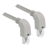 Delock Network cable RJ45 Cat.6 S/FTP downwards / downwards angled 1 m 85868