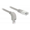 Delock Network cable RJ45 Cat.6A S/FTP downwards angled / straight 2 m 85875