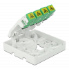 Delock Optical Fiber Connection Box for DIN Rail 4 x SC Simplex or LC 85921