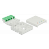 Delock Optical Fiber Connection Box for DIN Rail 4 x SC Simplex or LC 85921