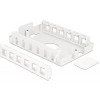 DeLOCK Keystone låda, 12 portar, plast, vit 86172