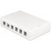 DeLOCK Keystone låda, 12 portar, plast, vit 86172