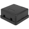 DeLOCK Keystone låda, 2 portar, plast, svart 86257