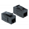 Delock Keystone Module RJ45 jack > RJ45 jack Cat.6A UTP black 86298