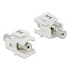 Delock Keystone module RCA female > RCA female white 86307