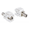 DeLOCK Keystonemodul, 3,5mm ho - 3,5mm ho, 19,2x14,9mm, vit 86322