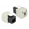 Delock Keystone Module RJ45 jack > LSA Cat.6 UTP black 86340