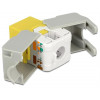 DeLOCK UTP Cat6 Keystone modul, RJ45 ho - LSA Cat6, Tool-free gul/grå 86345