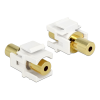 DeLOCK keystone modul, 3,5mm 4-pin ho - 3,5mm 4-pin ho, vit 86363