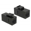 DeLock 86381 Keystone-modul RJ45-kontakt till RJ45-kontakt Cat.6 UTP s