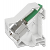 Delock Keystone Mounting for DIN rail 180° 86414