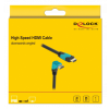 Delock High Speed HDMI cable male-male 90° down 48 Gbps 8K 60 Hz 1 m 86991