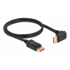 Delock DisplayPort cable male straight to male 90° downwards 8K 60Hz 1 87050