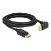 Delock DisplayPort cable male straight to male 90° downwards 8K 60Hz 3 87052