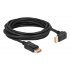 Delock DisplayPort cable male straight to male 90° downwards 8K 60Hz 5 87053