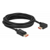 Delock DisplayPort cable male straight to male 90° right 8K 60Hz 5m 87069
