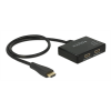 Delock HDMI Splitter 1 x HDMI in > 2 x HDMI out 4K 87700